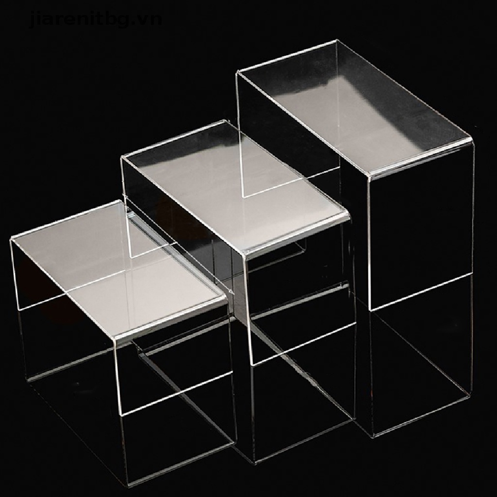 Set 3 Giá Đỡ Trưng Bày Mũ / Mắt Kính Bằng Acrylic Tiện Dụng