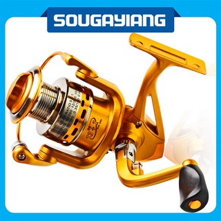 Sougayilang Spinning Fishing Reel Carp Fishing Wheel Spinning Reel Left/Right Interchangeable Collapsible Handle