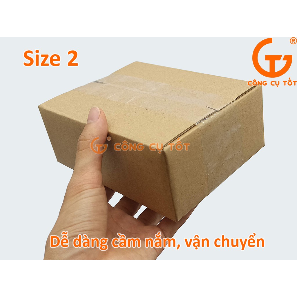 Combo 20 bìa carton đóng hàng loại đẹp kích thước 16 x 12 x 6 cm size 2