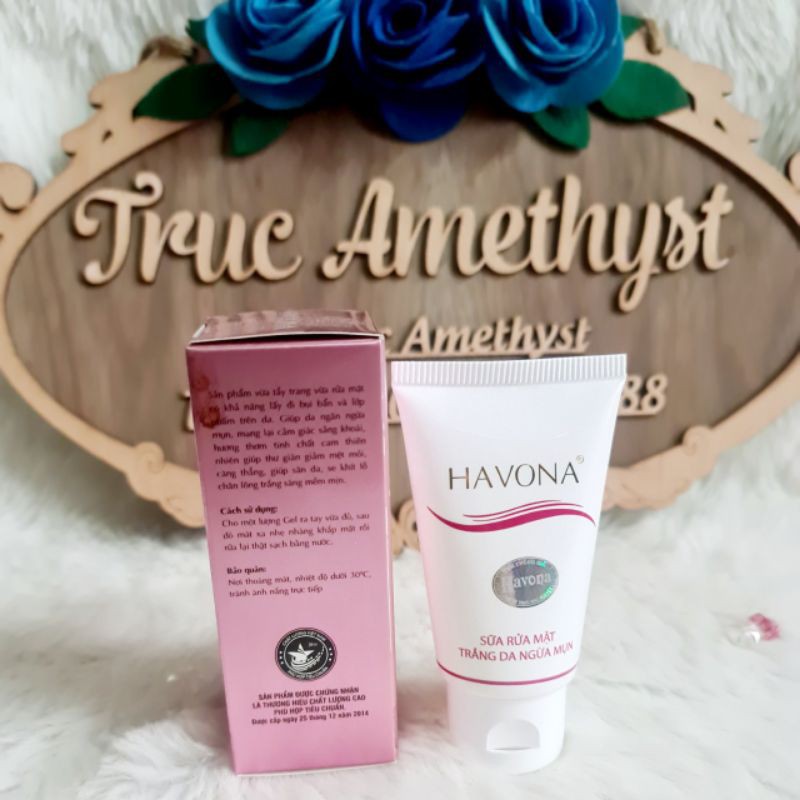 SỮA RỬA MẶT TRẮNG DA NGỪA MỤN HAVONA 50ML | BigBuy360 - bigbuy360.vn