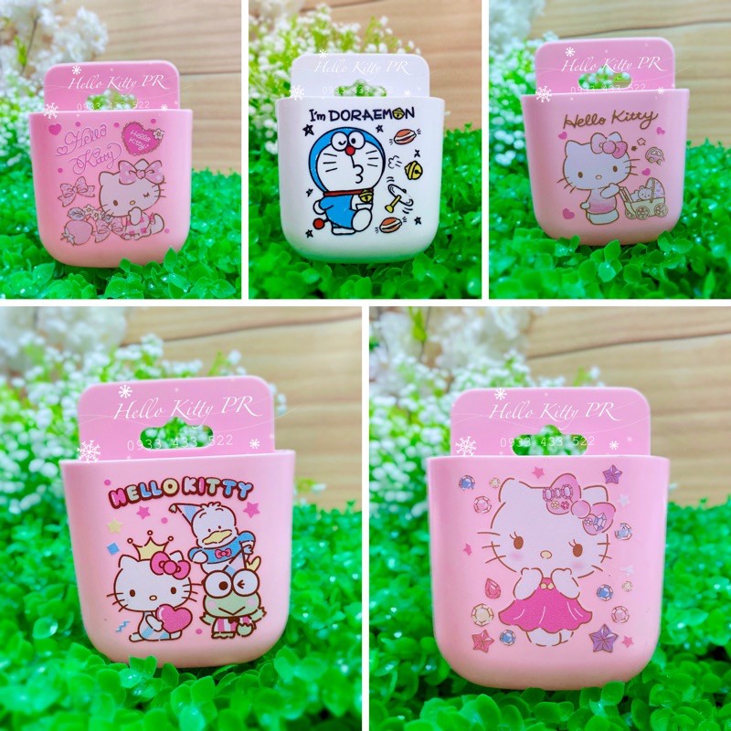 Giá treo bàn chải - điện thoại Hello Kitty Doremon Doraemon