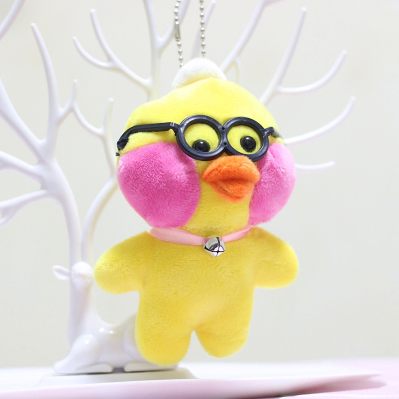 Móc Khóa Vịt Nhồi Bông Mềm Mại Đáng Yêu