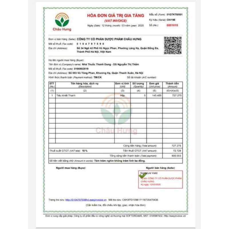 Tiêu Khiết Thanh -hộp 180v⚡chính hãng⚡tặng hộp 30v⚡