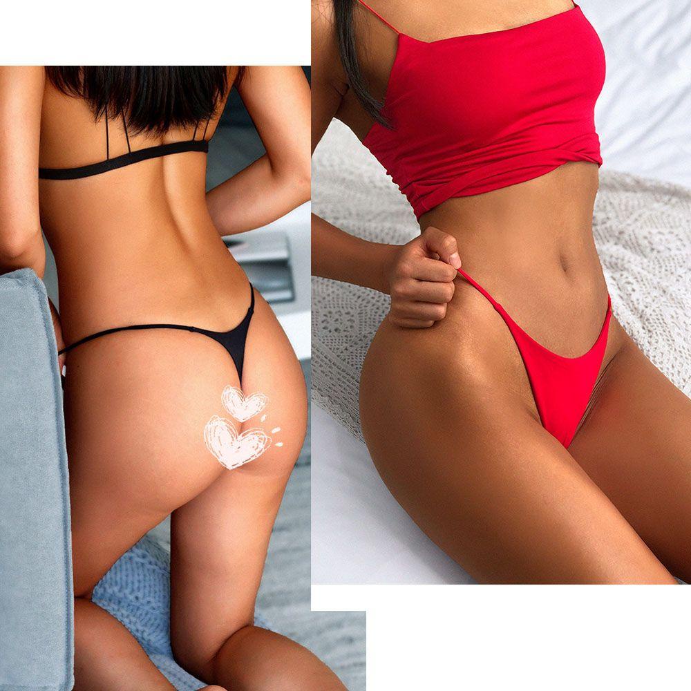 Quần Lót Lọt Khe Vải Cotton Phong Cách Quyến Rũ