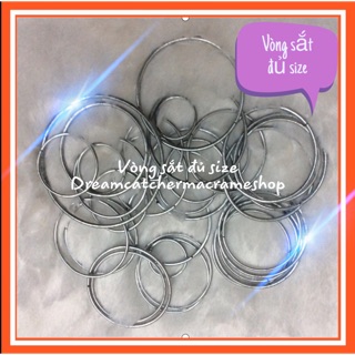 Vòng sắt làm dreamcatcher, macrame size nhỏ