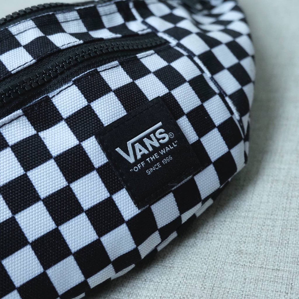 Vans Túi Đeo Chéo Họa Tiết Sọc Caro Phong Cách Cá Tính