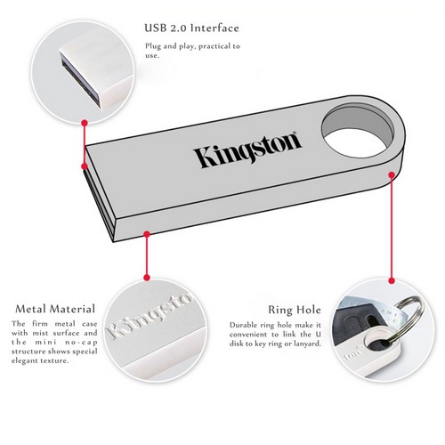 Usb 2.0 Kingston Dtse9 Dung Lượng 2gb 4gb 8gb 16gb 32gb 64gb 128gb Ốp