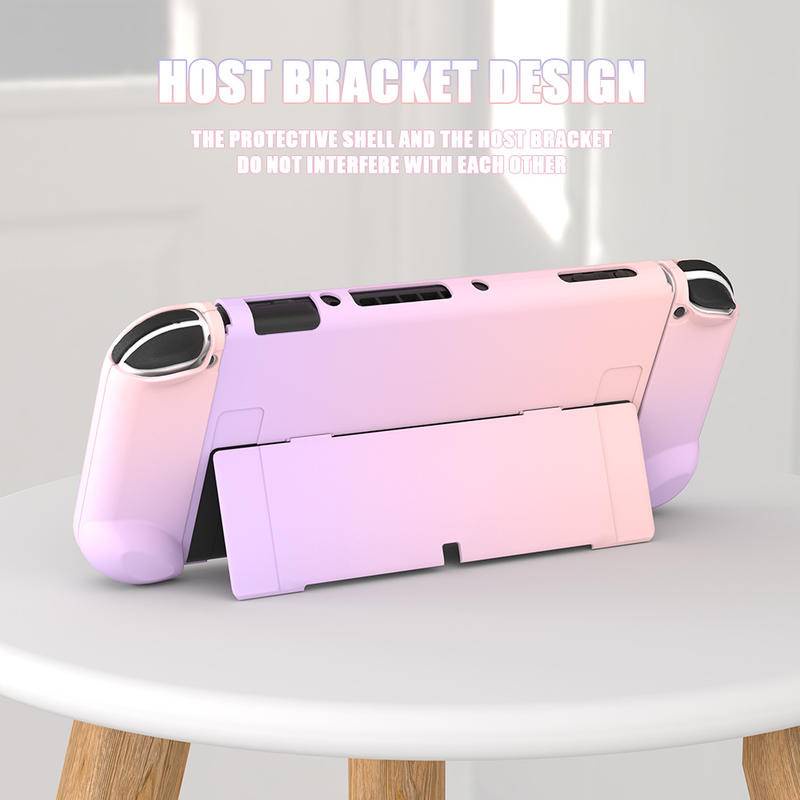 Vỏ bảo vệ LAMMCOU bằng PC cứng màu gradient cho Nintendo Switch OLED