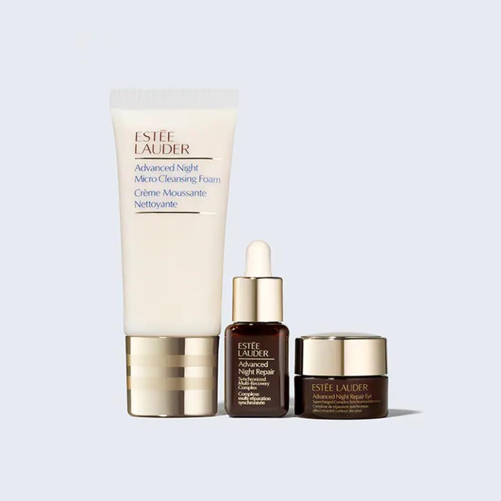 Set Dưỡng Da Esstee Lauder Radiant 24/7 Repair + Renew (Sữa rửa mặt 30ml - Serum 7ml - Kem mắt 5ml)