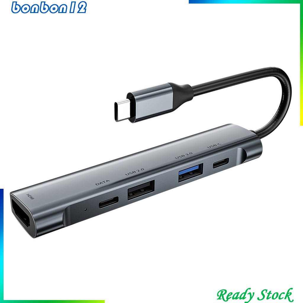 Bộ Chia Usb Type C 4k Hdmi 5 Trong 1 | BigBuy360 - bigbuy360.vn