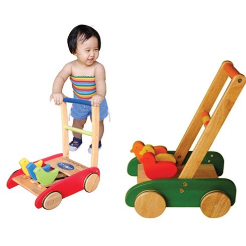 ⚡️[RẺ VÔ ĐỊCH] XE Gà Gỗ Bánh CAo Su Chống Trơn Trượt Cho BÉ Tập Đi