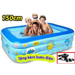 Bể Bơi Phao Cho Bé 3 tầng .1m5