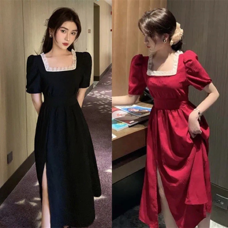 ĐẦM DIỀM CỔ VUÔNG SẺ TÀ | BigBuy360 - bigbuy360.vn