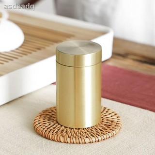 ┇♚✠Hộp đựng trà bằng đồng thiết kế nhỏ gọn tiện lợi khi đi du lịch