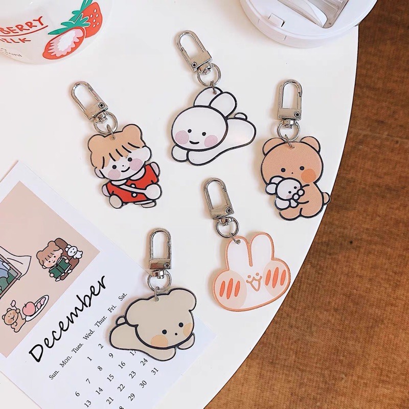 Keyring 20 mẫu móc chìa khoá , điện thoại hoạt hình - tiemcuaan