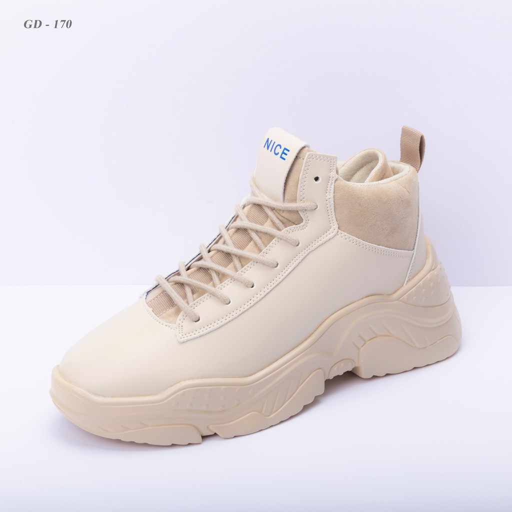  Giày nam cao cổ chất liệu da trơn đế cao tăng chiều cao thời trang cao cấp GD170 | BigBuy360 - bigbuy360.vn