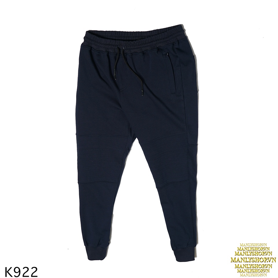 Quần jogger nam chính hãng MANLYSHOP màu tím than, Quần nỉ nam dày dặn ấm áp K922