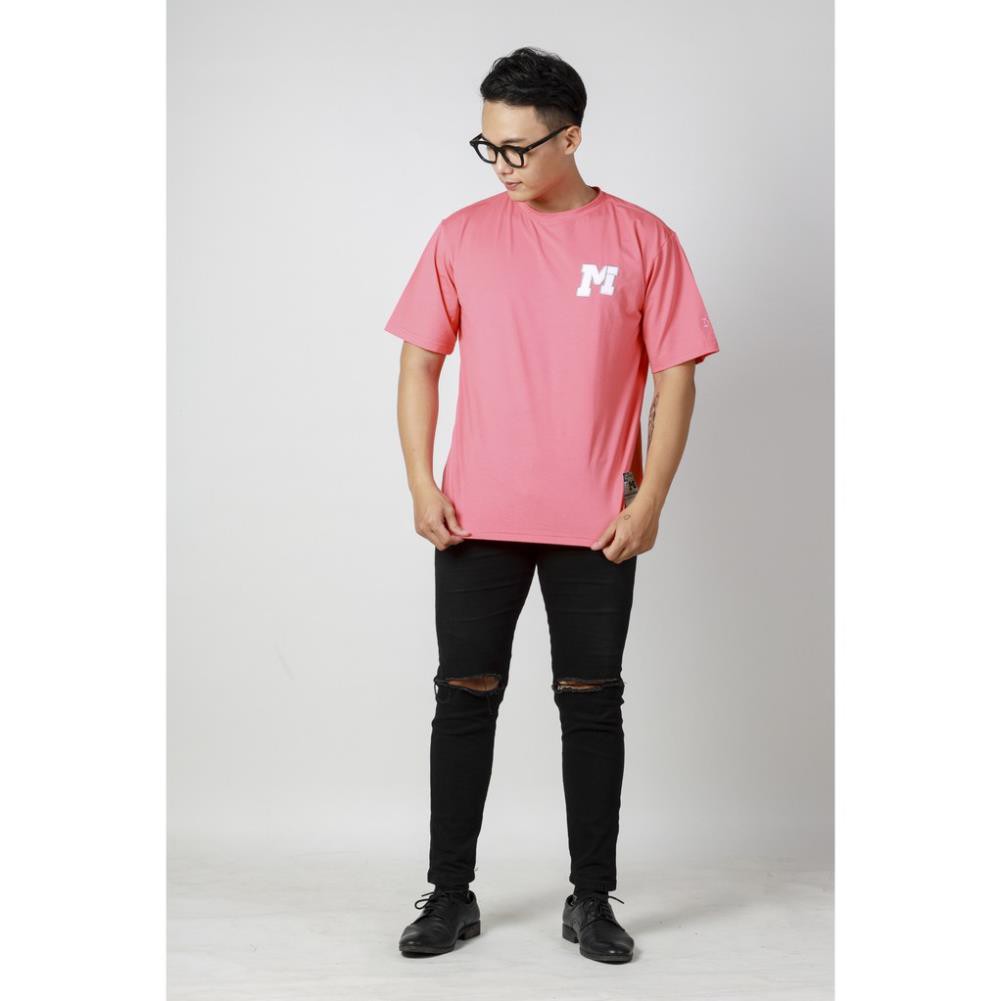 Áo thun nữ nam form rộng tay lỡ Phông Unisex 100% Cotton Chính Hãng Thêu M Local Brand Mi Midori