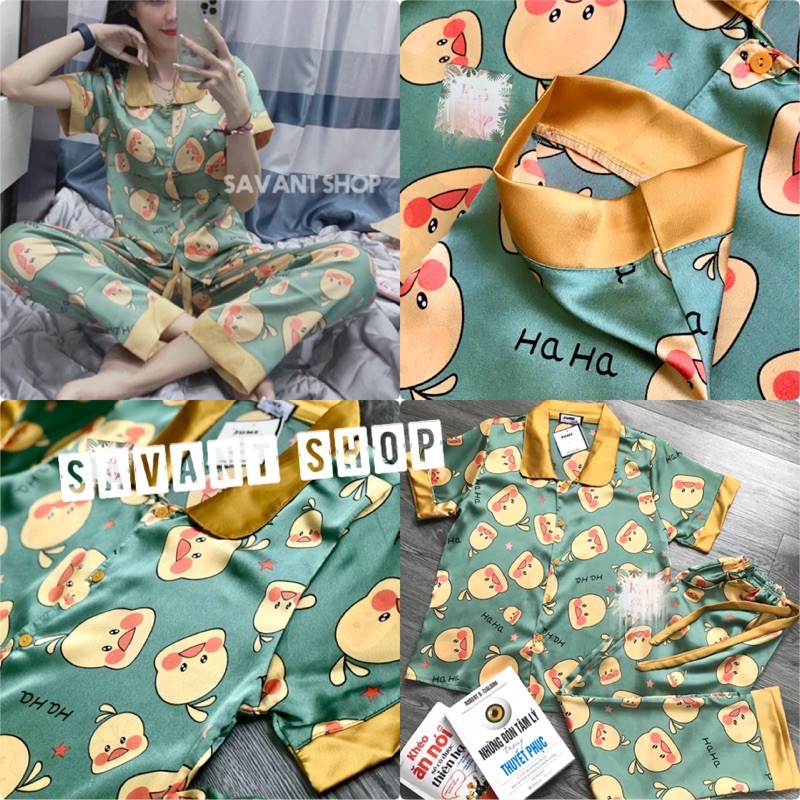 [MẪU MỚI] BỘ MẶC NHÀ PIJAMA LỤA SATIN CAO CẤP [ ẢNH + VIDEO THẬT ]