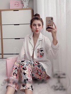 Set bộ satin lụa tay dài cao cấp