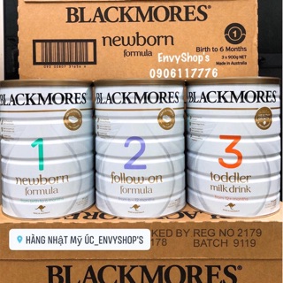 Sữa blackmores úc số 1,2,3