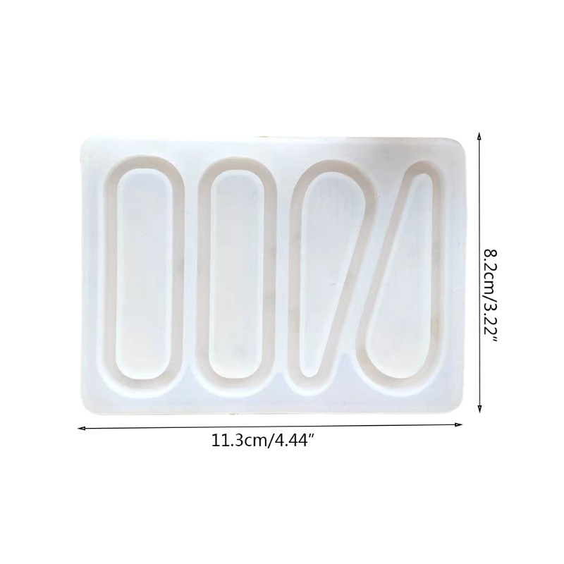 Khuôn Silicone Làm Kẹp Tóc Cát Chảy Hình Kẹp Tóc Epoxy Resin
