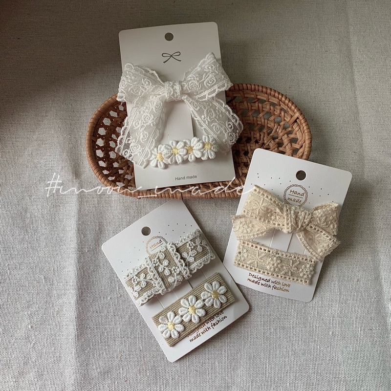 set kẹp tóc hàn quốc cho bé