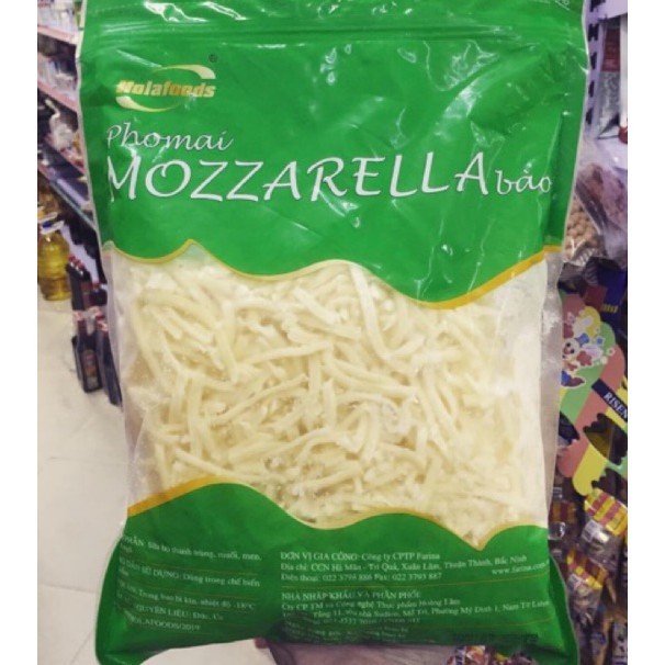 Phô Mai/ Phomai Mozzarella Australia BÀO SỢI gói 1kg- THƠM NGON/BỔ DƯỠNG DÙNG LÀM PIZZA/ĐỒ NƯỚNG