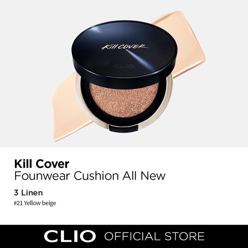 Phấn nước che khuyết điểm CLIO Kill Cover Founwear Cushion All New Set 2 Lõi