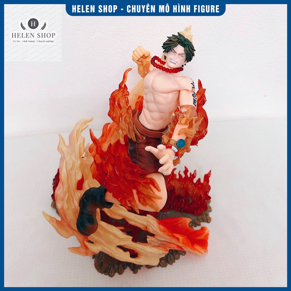 Mô hình Ace One Piece nắm đấm lửa, đội trưởng đội 2 băng Râu Trắng cực đẹp