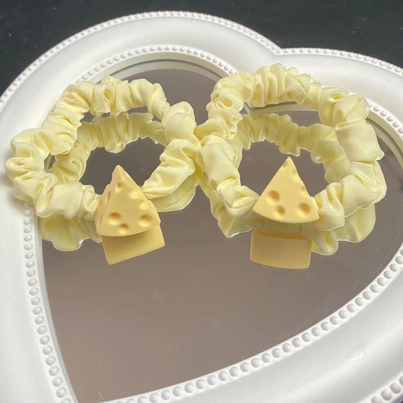 Dây Buộc Tóc Hình Miếng Phô Mai Dễ Thương