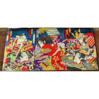 Tranh Nhật Cổ Samurai Chiến Đấu