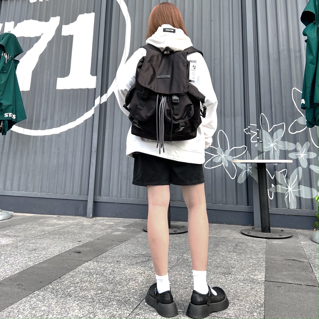 Balo BLVCK chống thấm nước A-02 đen backpack LOCAL BRAND