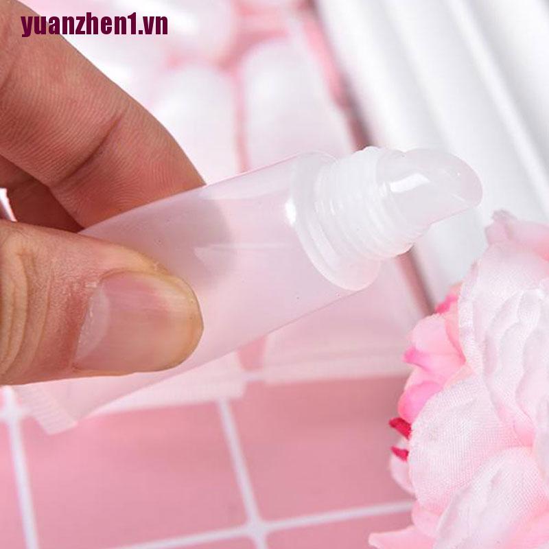 Set 10 Ống Rỗng Trong Suốt Đựng Son Dưỡng Môi yuanzhen1
