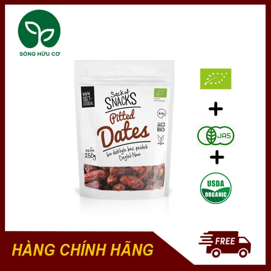 Chà là hữu cơ đã tách hạt Diet Food Organic Pitted Dates