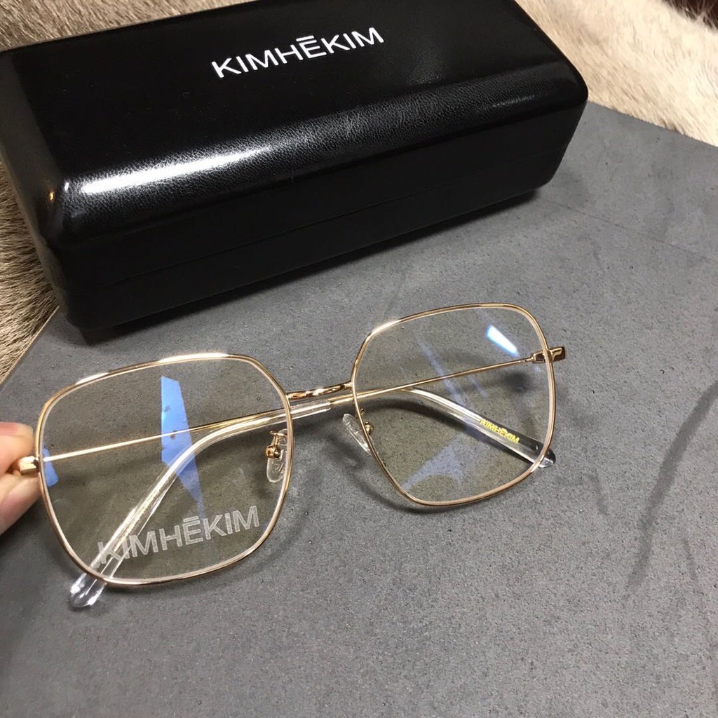 Mắt kính gọng kim loại phong cách thời trang dành cho nam và nữ