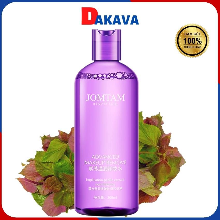 Nước tẩy trang da dầu mụn dưỡng ẩm không cồn da nhạy cảm lá tía tô nội địa trung DAKAVA NTT04
