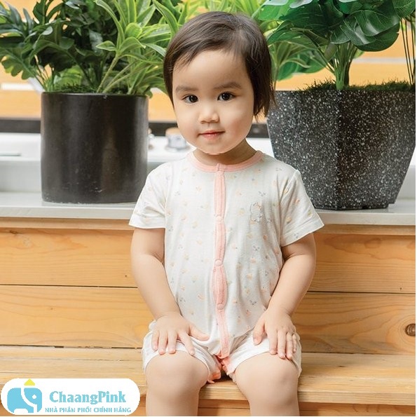 Bộ body cộc tay họa tiết Chaang cho bé