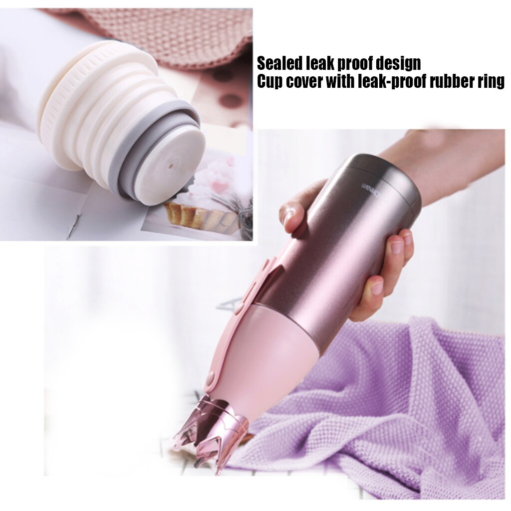 350ML Capacity Crown Vacuum Cup Stainless Steel Thermos Mug Outdoor Travel Water Bottle Flask