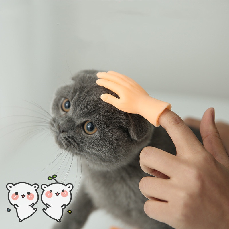 Mô Hình Găng Tay Mèo Vui Nhộn Bằng Nhựa
