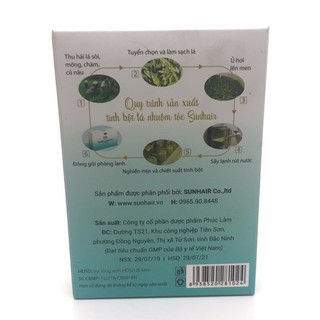 TINH BỘT LÁ NHUỘM TÓC SUNHAIR