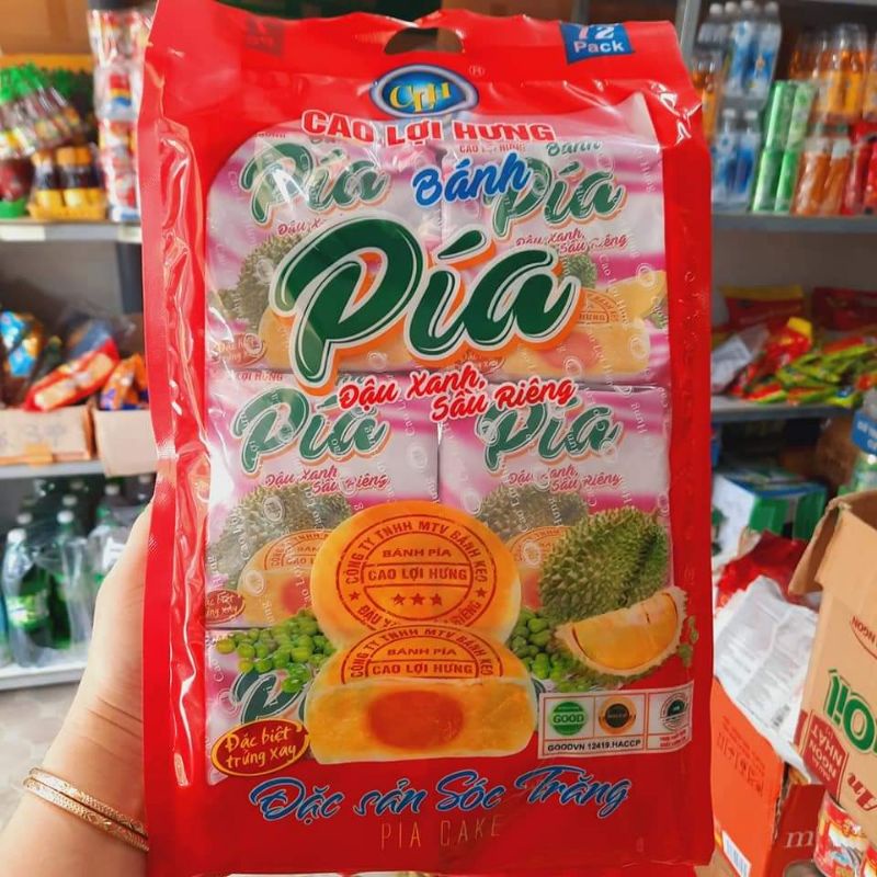 BÁNH PÍA SẦU RIÊNG CAO LỢI HƯNG BỊCH TO 12 cái nặng 1.2kg