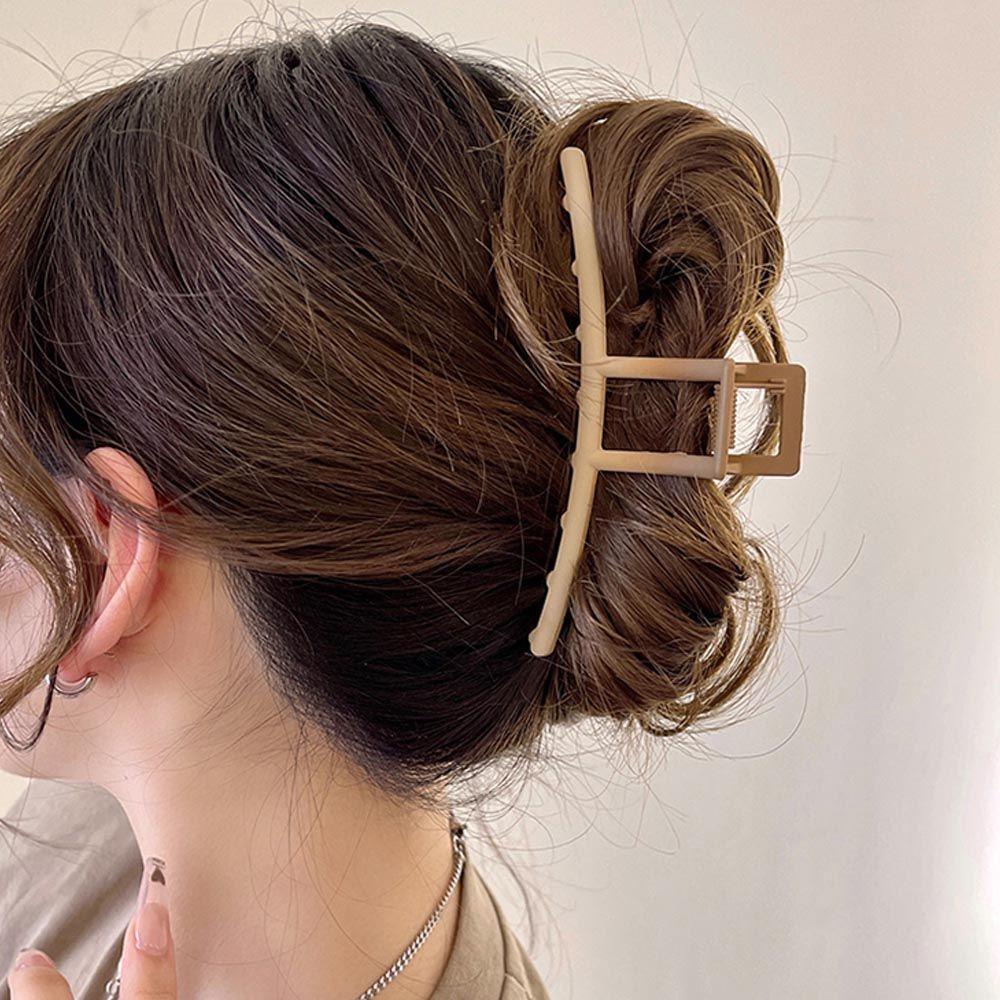 Kẹp Tóc Hình Cá Mập Màu Gradient Cỡ Lớn Phong Cách Vintage Cho Nữ