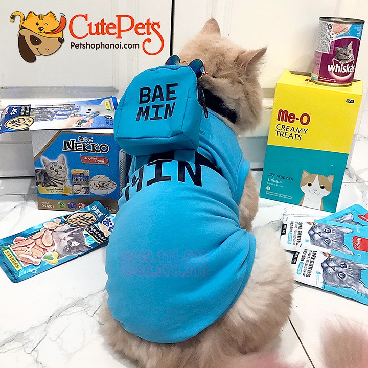 Áo cho chó mèo Đồng phục giao hàng BAE MIN Gờ ráp - CutePets