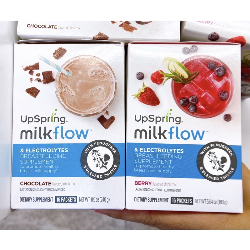 [Hàng Mỹ đi Air - đủ Bill] Lẻ gói Trà lợi sữa Upspring Milkflow with Fenugreek & Blessed Thistle 15g