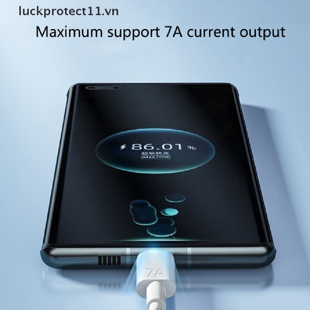7A 100W Type C USB Cable Super-Fast Charge Cable for Huawei mate40Pro nova9……