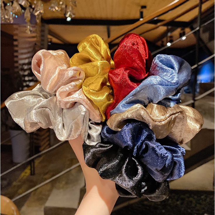RẺ VÔ ĐỊCH  DÂY BUỘC TÓC SCRUNCHIES MÀU NHŨ SANG CHẢNH DÀNH CHO NỮ