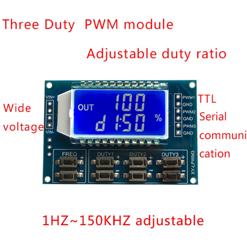 Mô Đun Điều Chỉnh Tần Số Xung PWM Có Màn Hình LCD