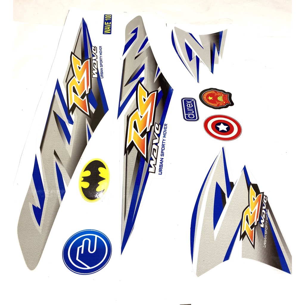 Tem Xe Máy Tem Rs Mẫu Mới Màu Xanh Dương 50cc - 100cc-110cc Chất Liệu 3 Lớp Cao Cấp