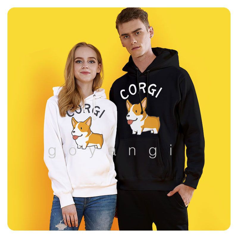 Áo hoodie goyangi Corgi Cute oversize phong cách hàn quốc